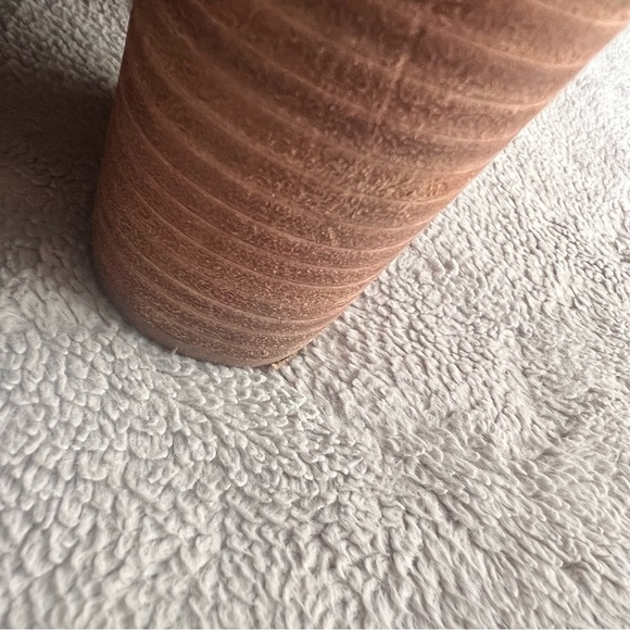 Isola Lavoy Suede Moto Buckle Stacked Heel Ankle Boot Bootie Cocoa Brown Sz 6 - Picture 8 of 14